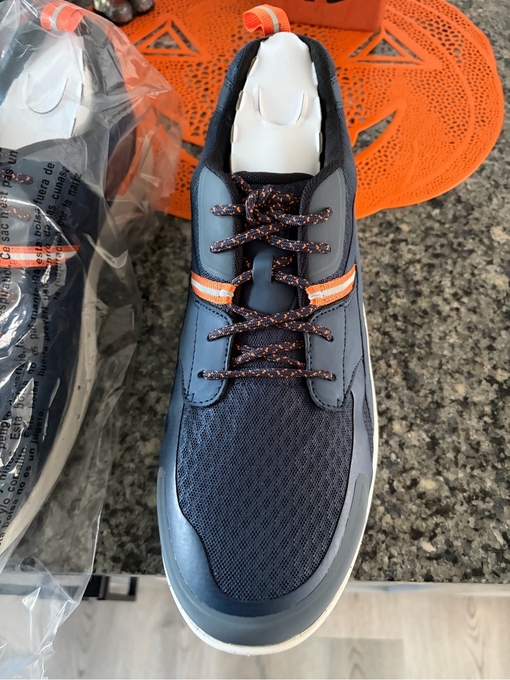 Rockport Men’s Navy and Orange Athletic Sneakers